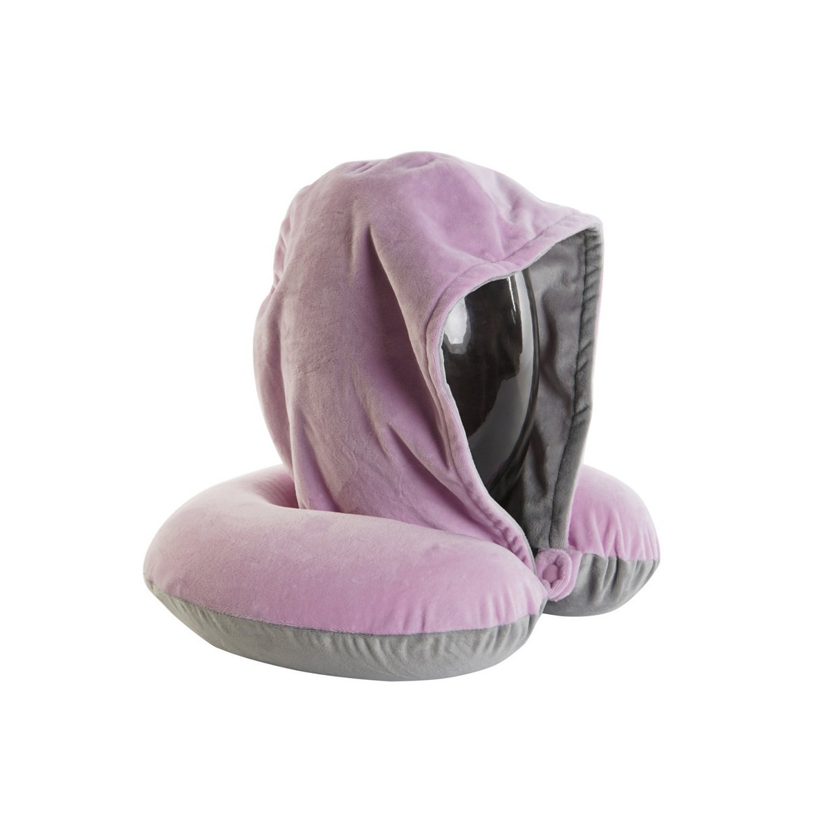 COJIN VIAJE POLIESTER 30X10X32 CAPUCHA ROSA RC208036