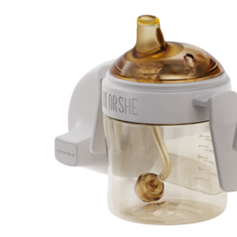 HEORSHE SIPPY CUP ZAHNPFLEGE, 210 ml., 6+ GRAU