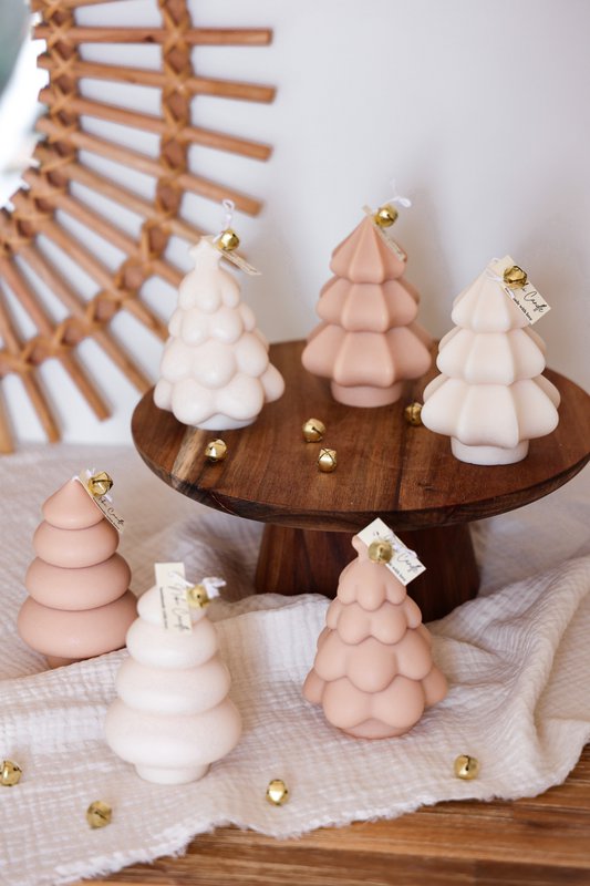 Weihnachtsbaum Kerze rund