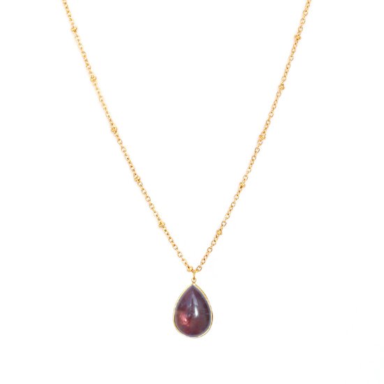 gold necklace sapphire