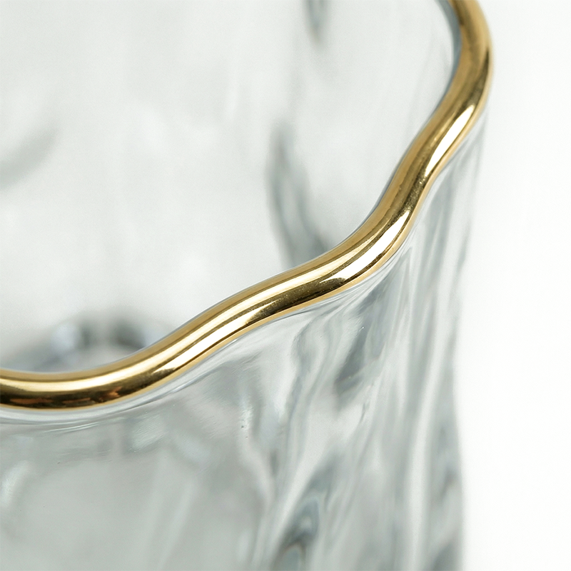 Fyrfadsstage - Fyrfadsstage - Lysestage - Gennemsigtig/Guld