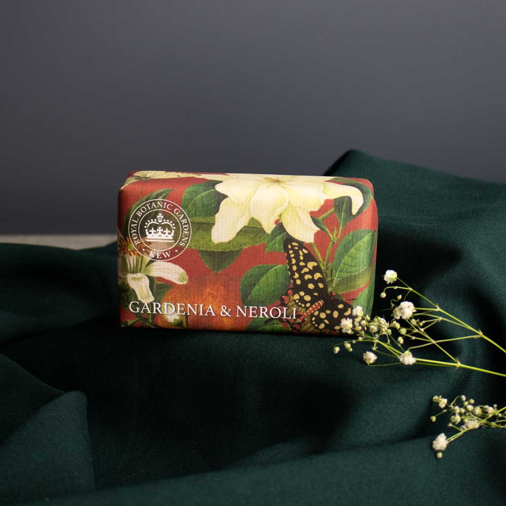 KEW RBG Shea Butter Soap 240g - Gardenia & Neroli
