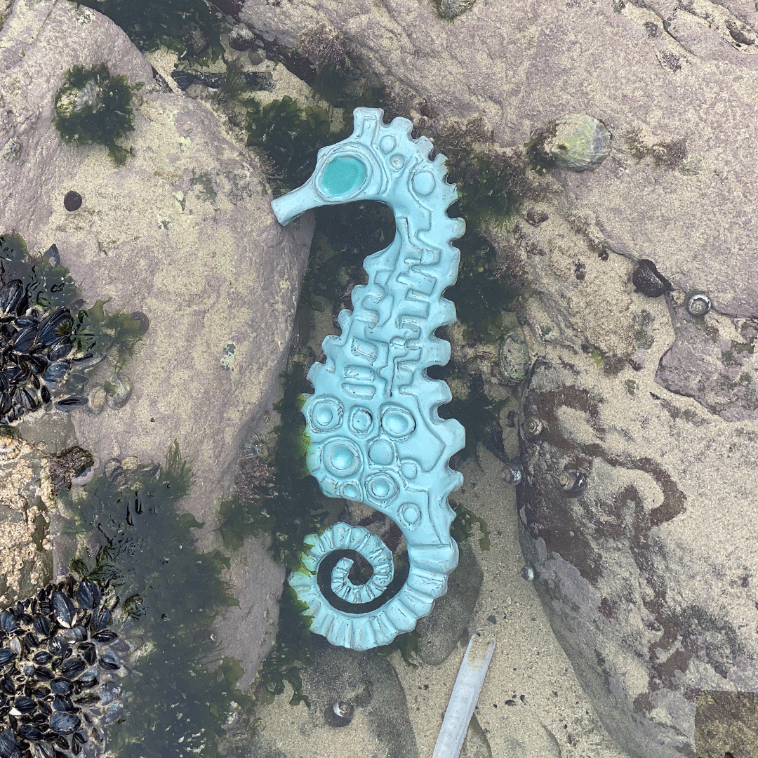 Ceramic Wall Art Seahorse