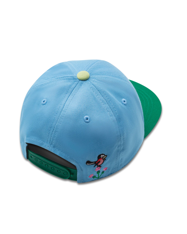 koaa – The Little Mole „Spring” – Snapback niebiesko-zielony
