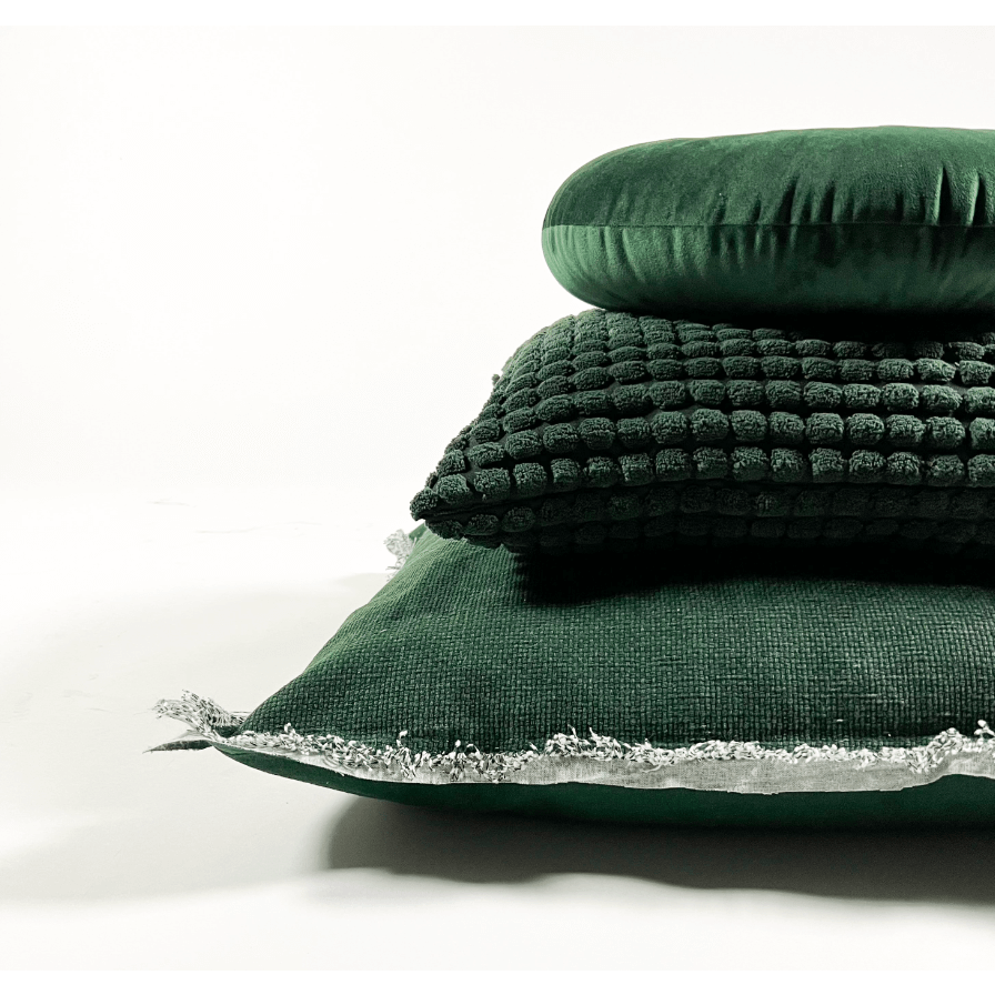 Dutch Decor BURTO - Cushion washed cotton 60x60 cm Mountain View - green