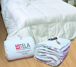 PETAL TOUCH MICROFIBER DUVET COVER FILLING - 180/200 CM BED - 100% POLYESTER OUTER FABRIC / 350 GR/M2 SILICONE HOLLOW FIBER INTERIOR 100% POLYESTER FEATHER TOUCH - PRESENTED IN A BREATHABLE FABRIC BAG WITH ZIPPER
