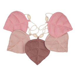 Guirlande de Lin « Rose » avec Feuilles
