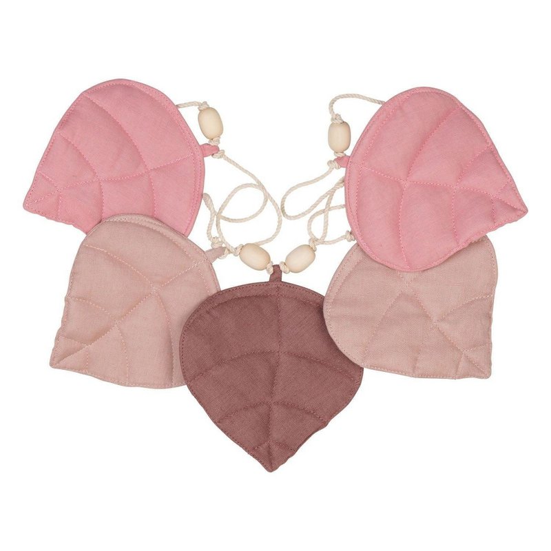 Guirlande de Lin « Rose » avec Feuilles