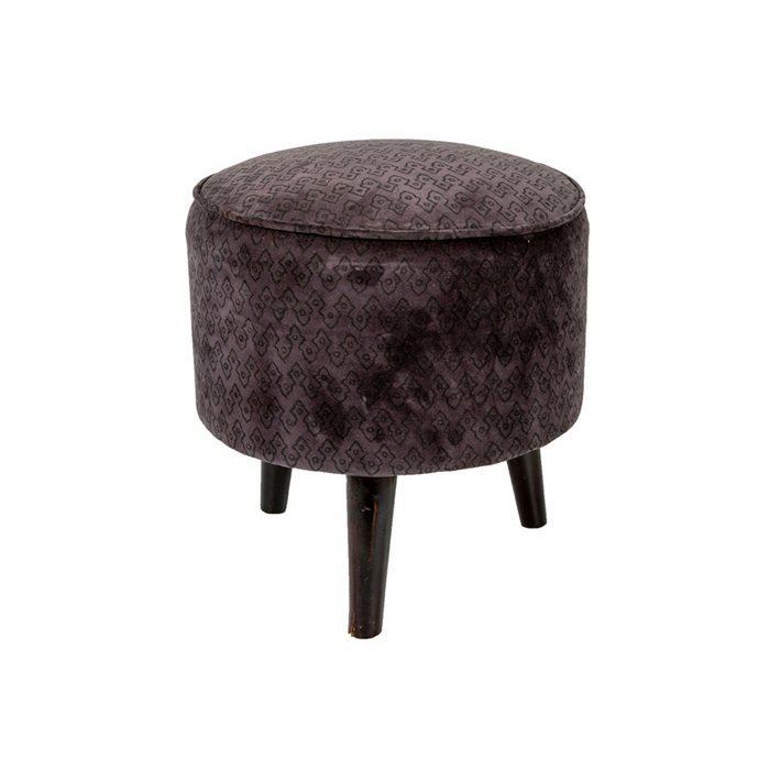 Velvet Pouf paola bleu / gris dia 40