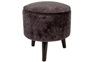 Velvet Pouf Paola Blue/Gray Dia 40