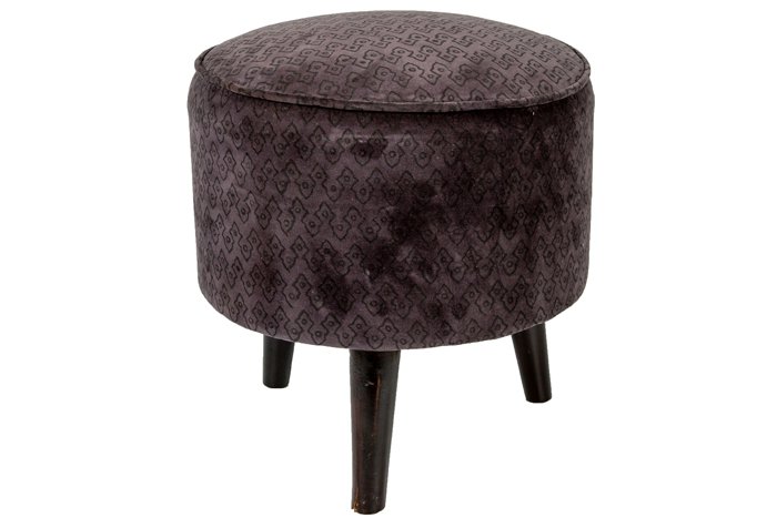 Velvet Pouf paola azul/gris diario 40