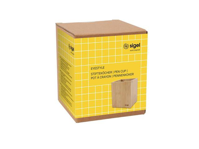 Étui à stylos EYE STYLE bambou 92x92x106mm
