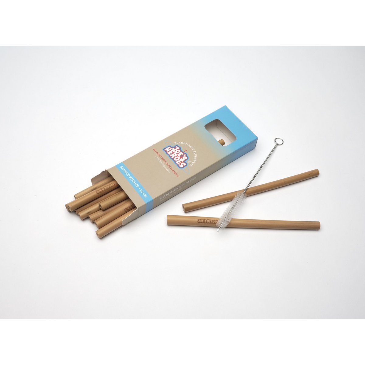 Bamboo Straws 10 pieces 15 cm