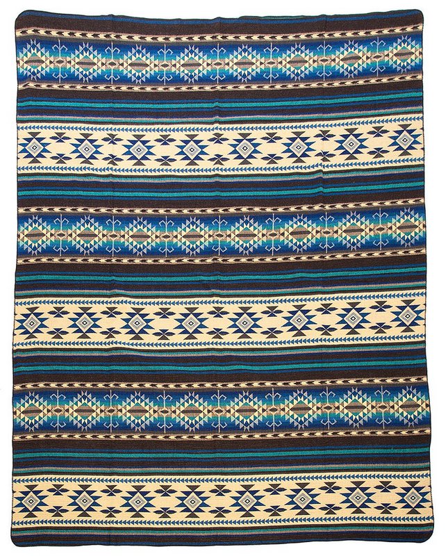 Ecuadorian alpaca blanket | native blanket | Cotopaxi Blue