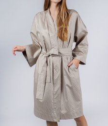 Szlafrok kimono piaskowy migdałowy