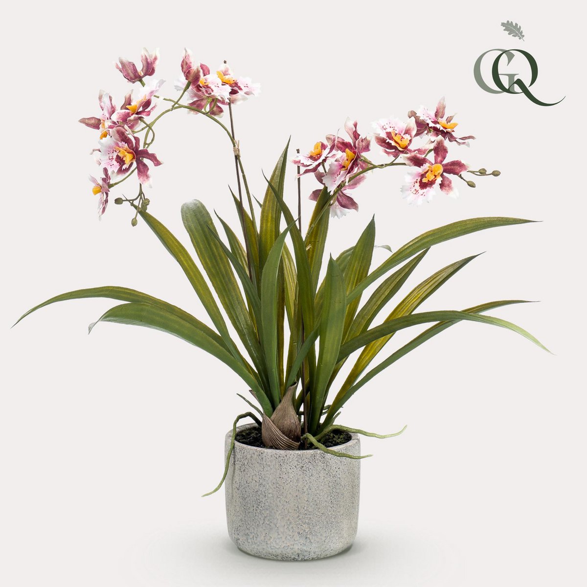 Planta artificial - Orquídea - Burdeos - 45cm