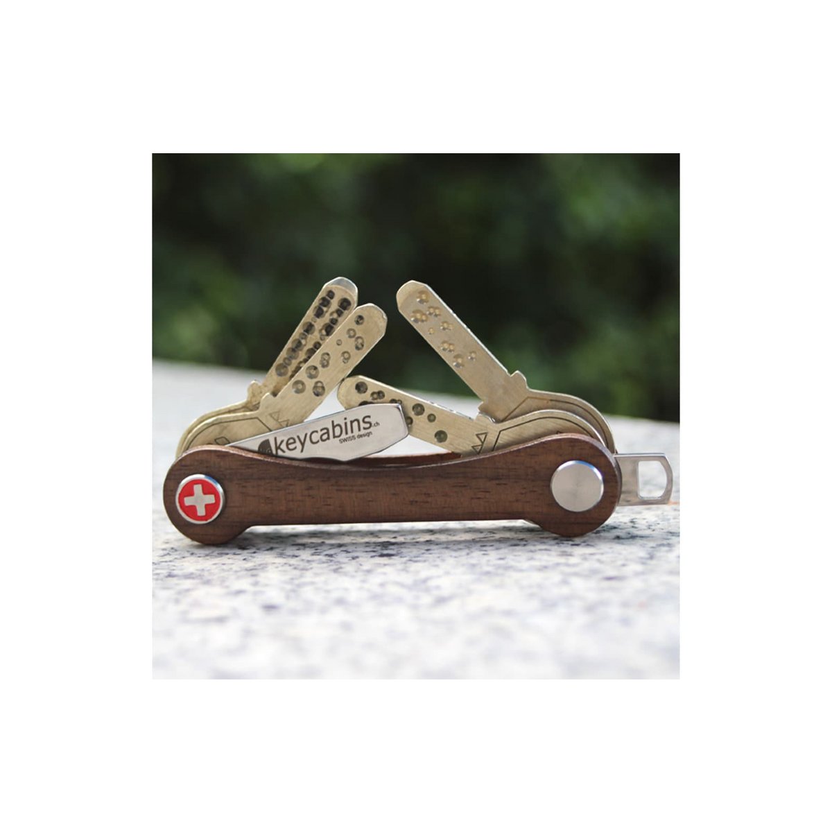 Key organizer wood S1 walnut