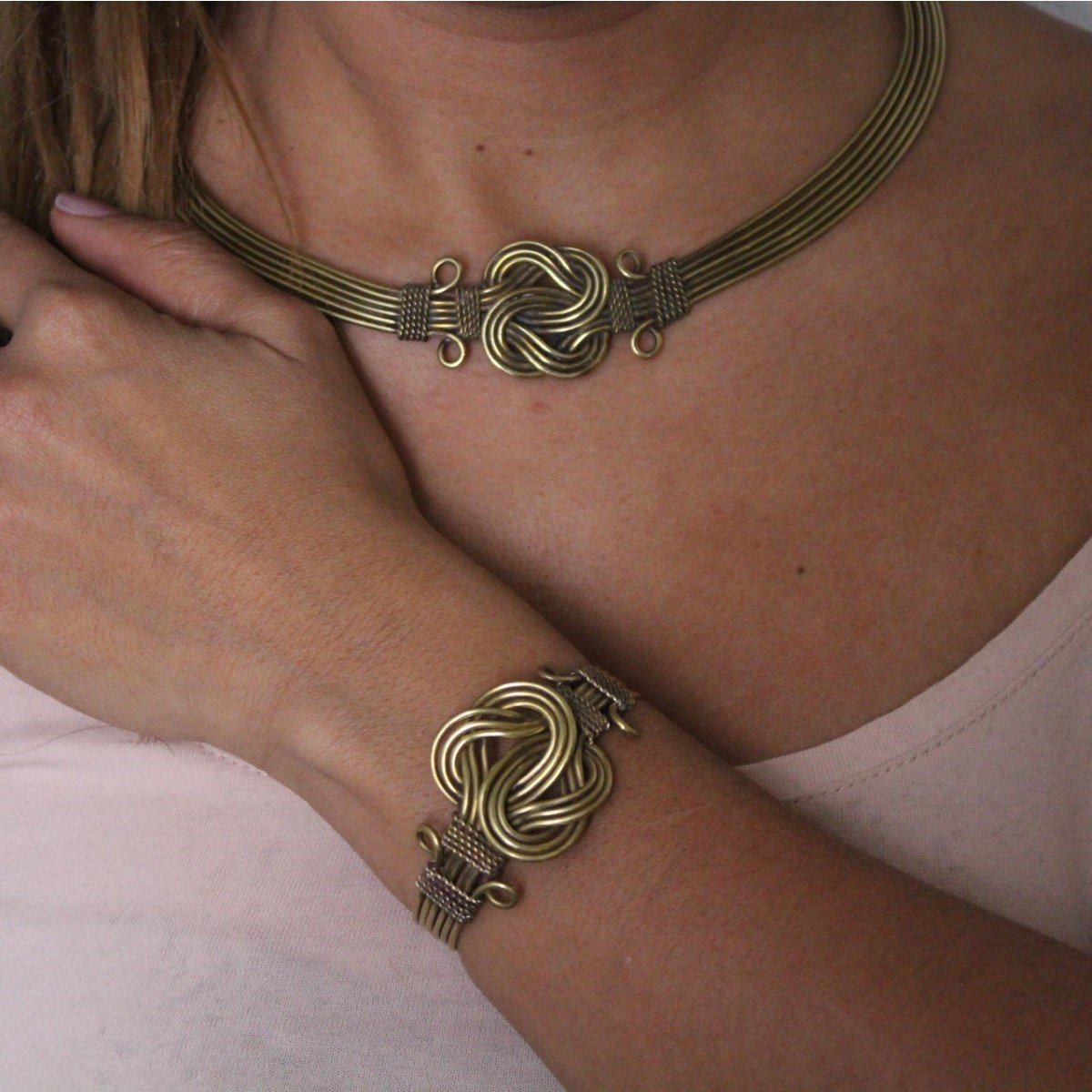 Valencia Halsketting - Vintage goud