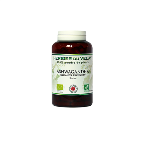 Ashwagandha* 180 vegetable gelules 400mg ue / non ee