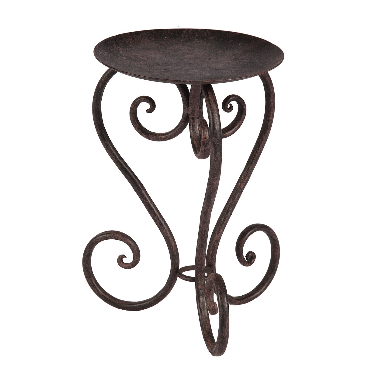 Candlestick 20 cm antique brown