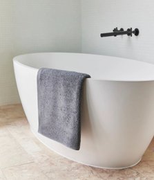 Badetuch Luxus Grau