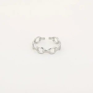 Schakel ring JE17632 -SILVER