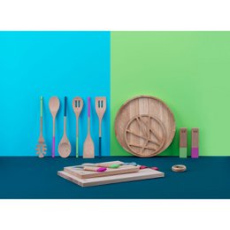 Rektangulært skærebræt i træ 35 x 25 cm Tasty Green