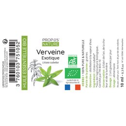 ØKOLOGISK EKSOTISK VERBENA ÆTERISK OLIE 10ML