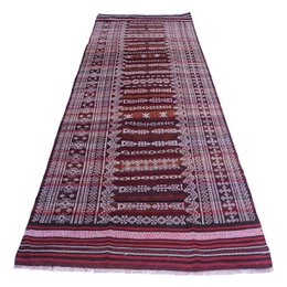 Tapis Vintage Baluch Soumak Brun Foncé