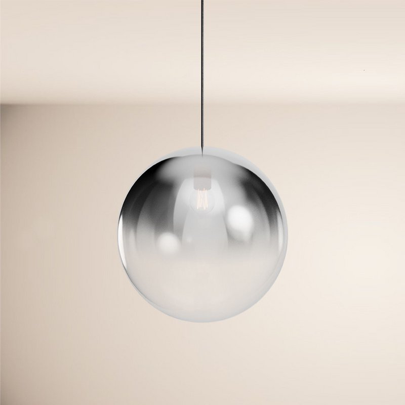 s.luce Orb glazen bol galerijlamp 500cm ophanging zwart