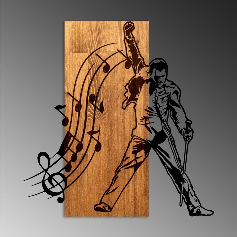 MA-468 Holz Metallwandmalerei