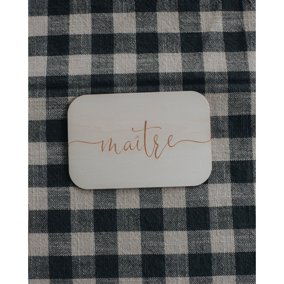 Mistress/Master/Nanny Wooden Greeting Cards