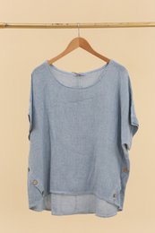 Blusa in lino RIF. 4649