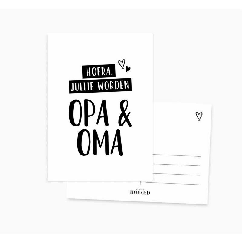 Ansichtkaart || jullie worden opa & oma