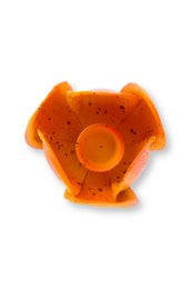 Candle Holder Metal Tulip Orange 21cm