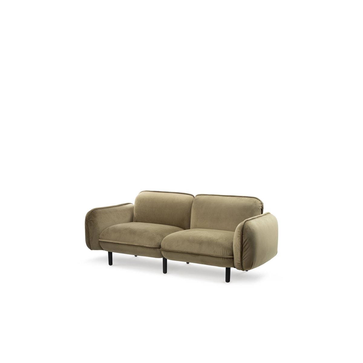 Sofa Bean, zielony welur