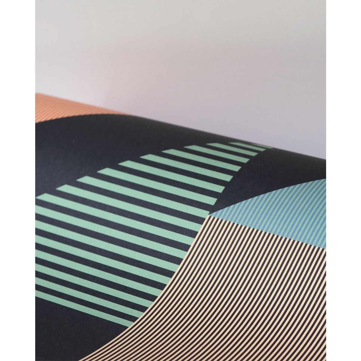 Uitgelijnd Blauw inpakpapier