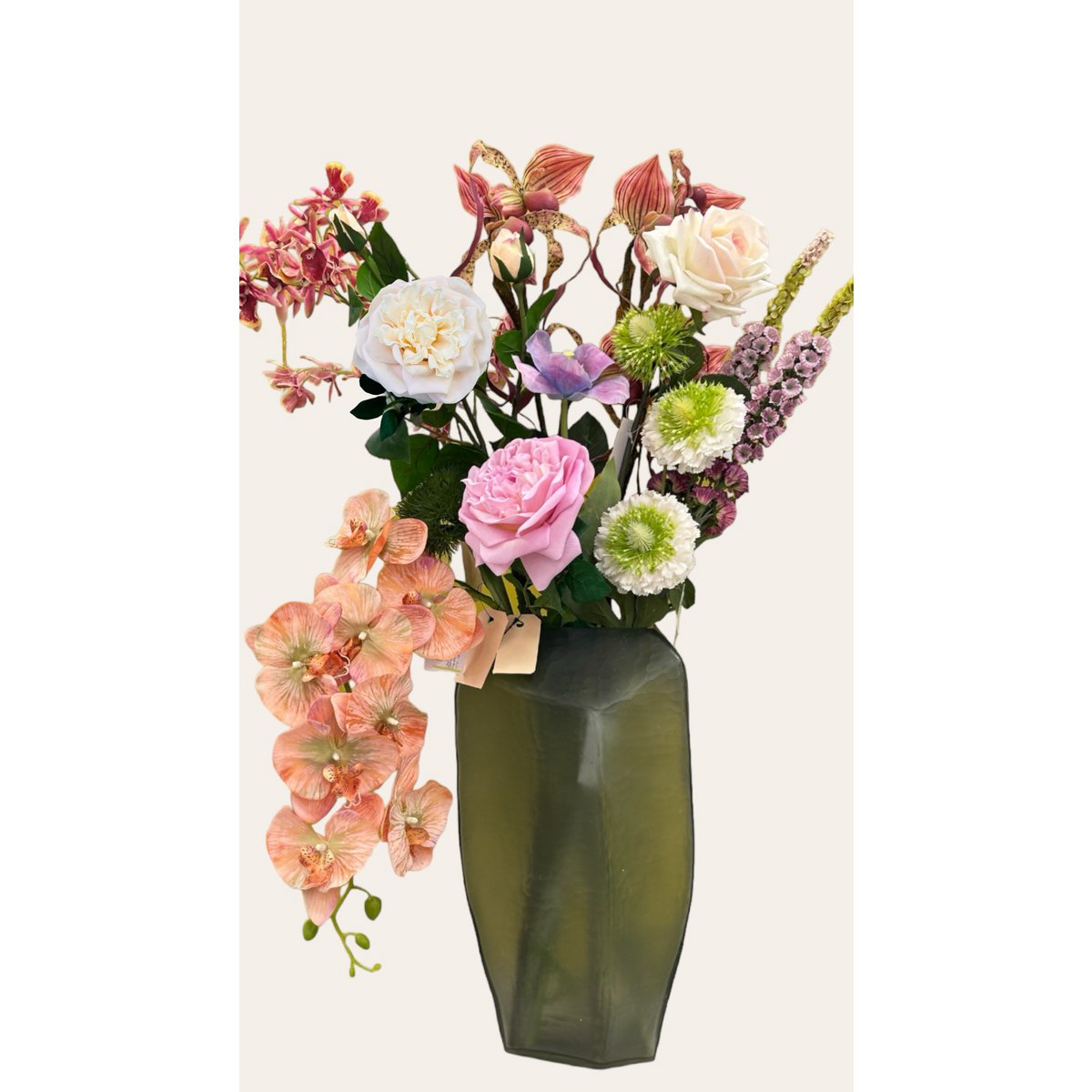 QMF Hand Touch Rose72cm Champagne 2STK