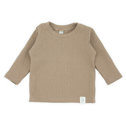 Long sleeve | Waffle | Brown
