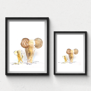 Muschel-Elefant - Art Prints