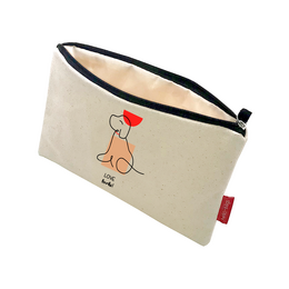 Håndtasker / toilettaske "LOVE BARKS" model
