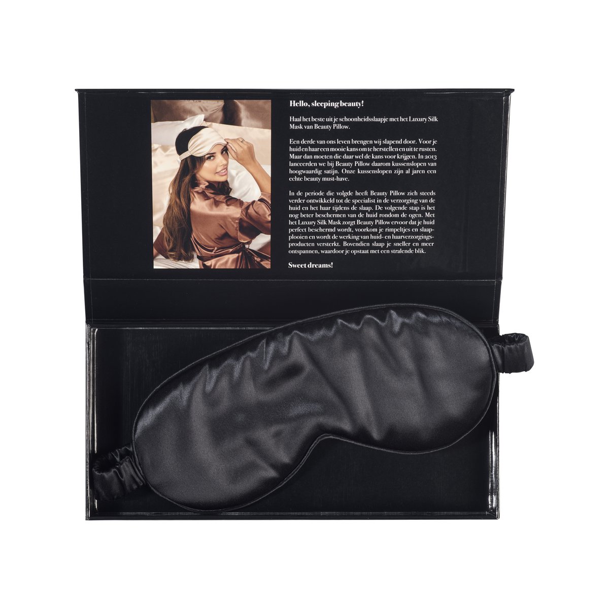 Beauty Pillow® Luxury Silk Mask - Czarny
