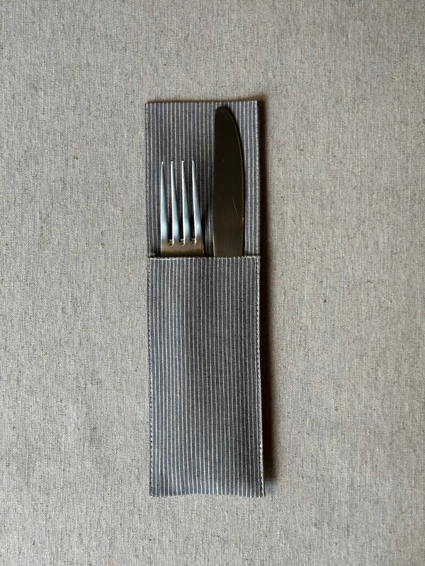 Besteckhalter, recycelte Baumwolle, bedruckt | Nord 2