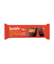 Nut Butter Cups with Peanut Cream 3x13g, Full Box 12x39g, organic, Bett’r