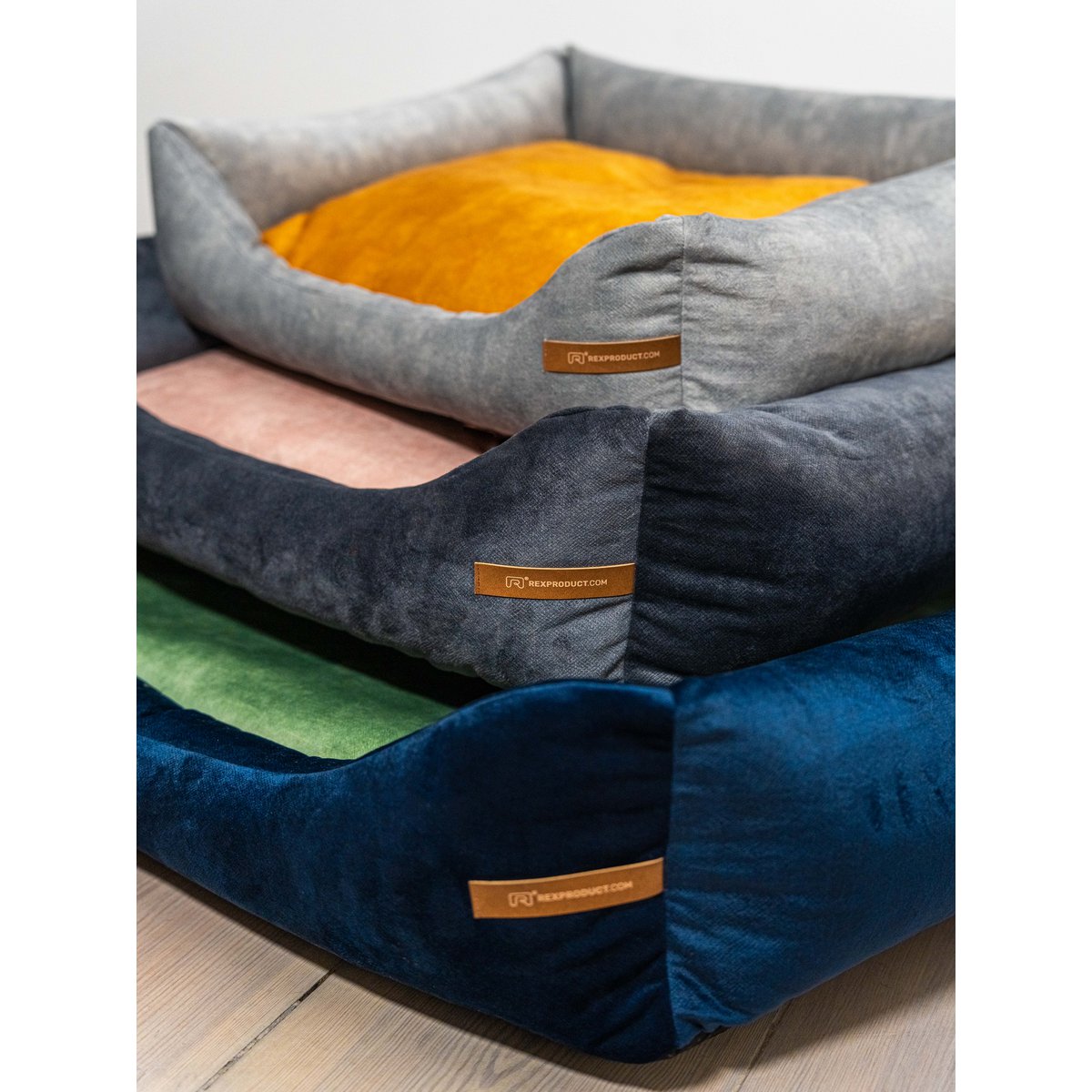 Cuccia per cani e gatti SoftColor - grigio chiaro/multicolore