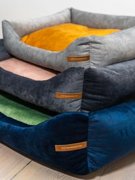 Cuccia per cani e gatti SoftColor - grigio chiaro/multicolore
