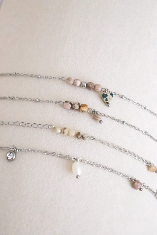 Protection Gemstone Bracelet - Silver