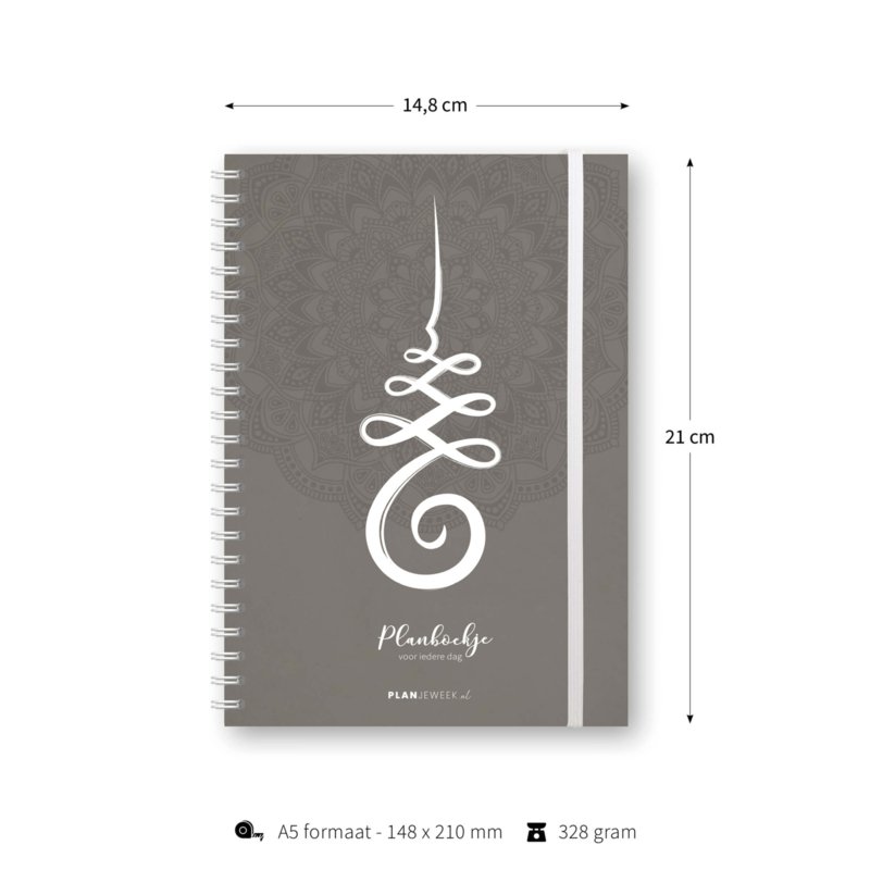 A5 dagplanner 'Mandala' planboekje met ringband