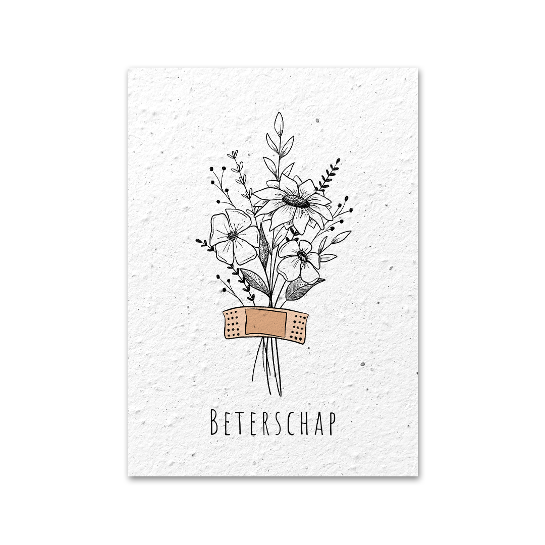 Seed paper greeting card - Get well soon