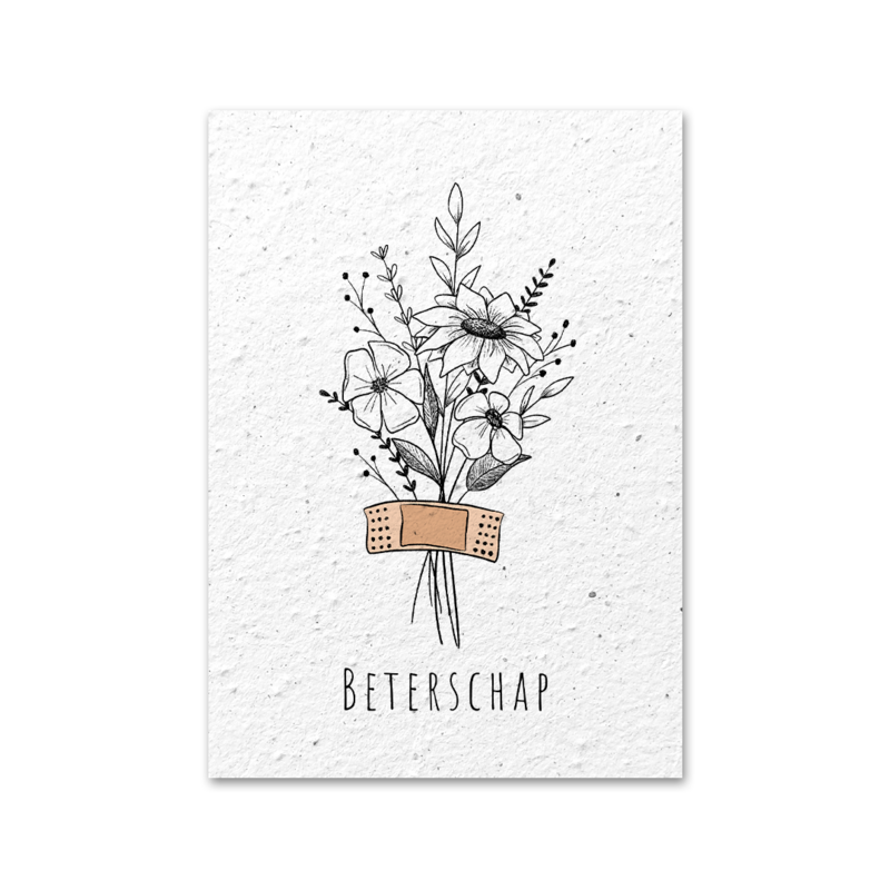 Seed paper greeting card - Get well soon